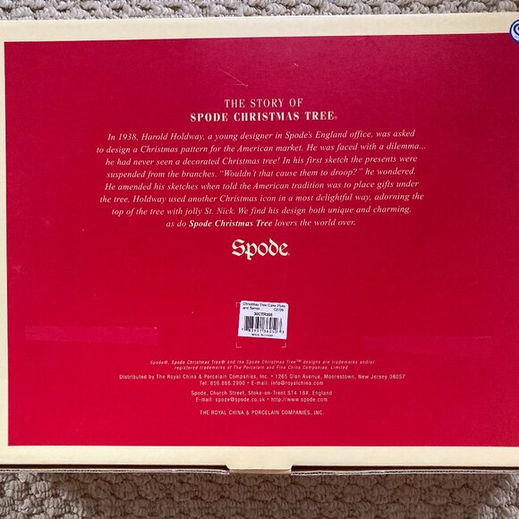 Spode Christmas Tree Cake Plate and Server - Picture 7 of 8